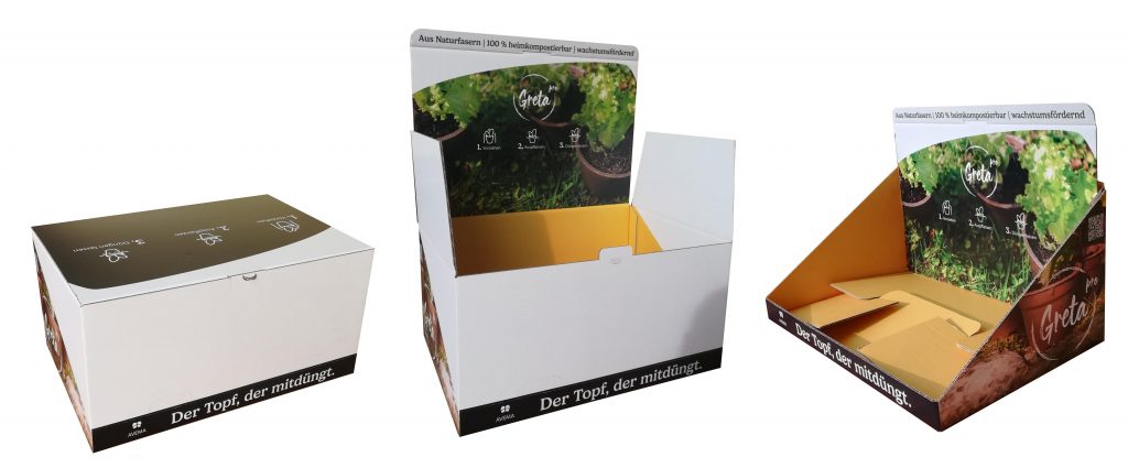 Shelf Ready Packaging mit perforiertem Deckel